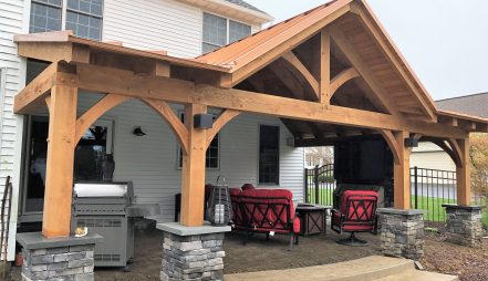 wooden roof