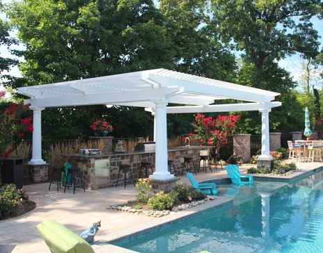 poolside pergola