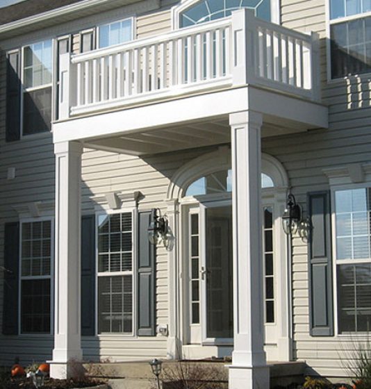 high columns porch